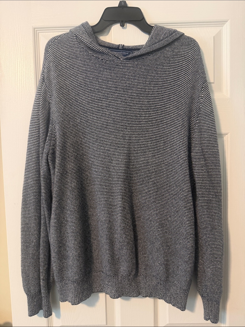 Vineyard Vines Navy & White Striped Cowl Sweater